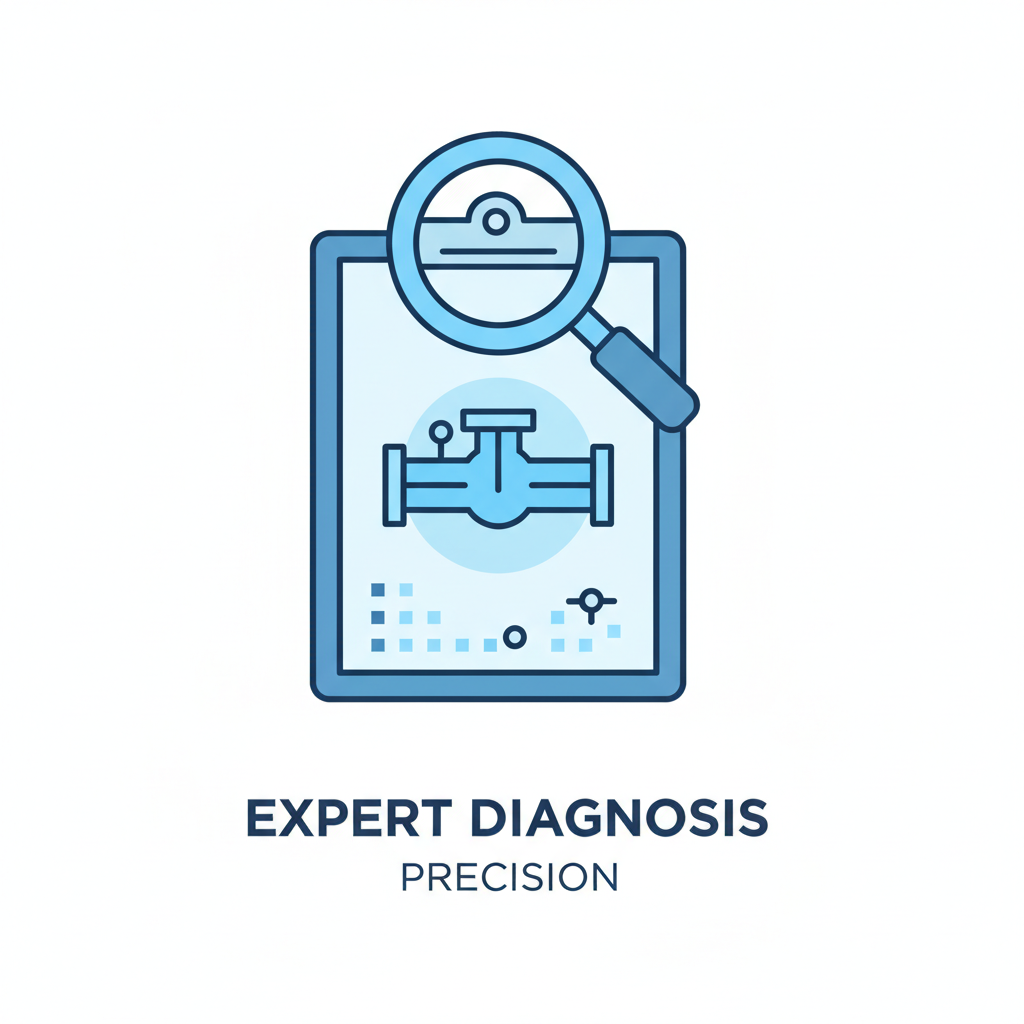 Expert diagnosis process icon