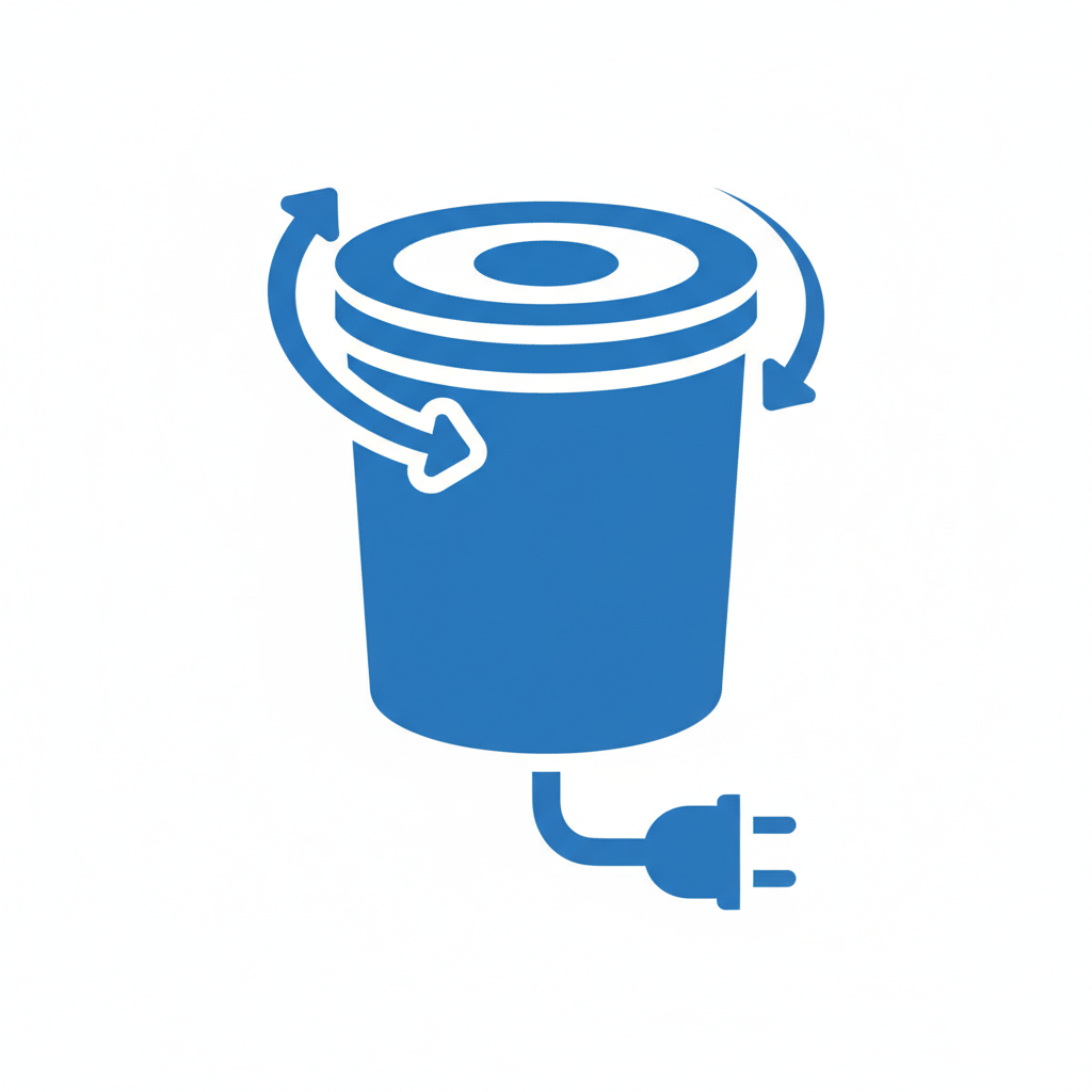Garbage disposal service icon